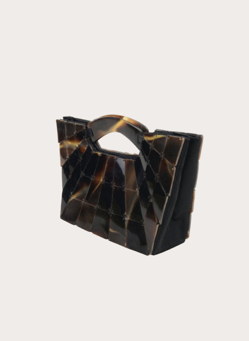 Tortoiseshell Mosaic Clutch