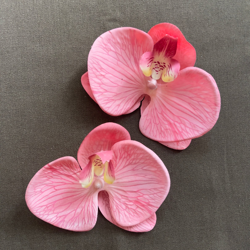 Orchid Bloom Shoe Clip & Earrings