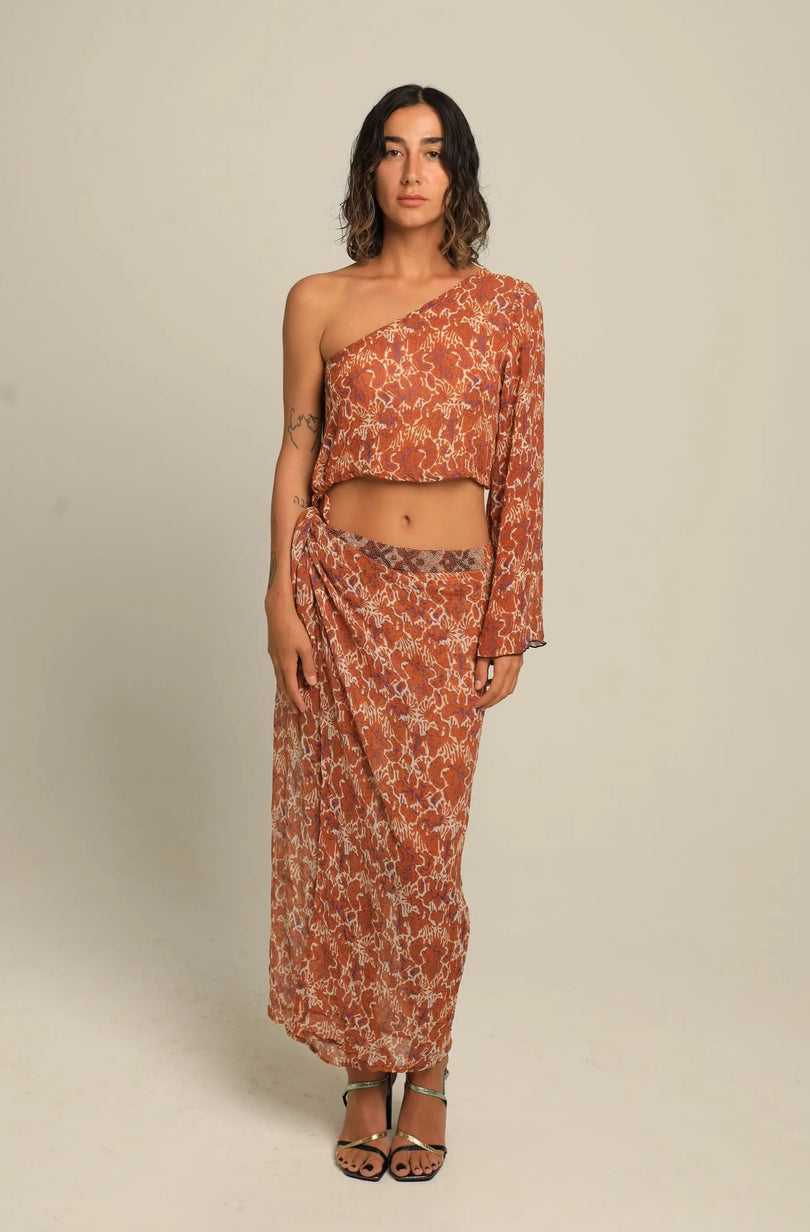 Long Wrap Skirt Marbella ranacoatelier