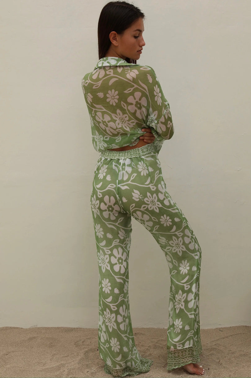 Flared Pant Moss ranacoatelier