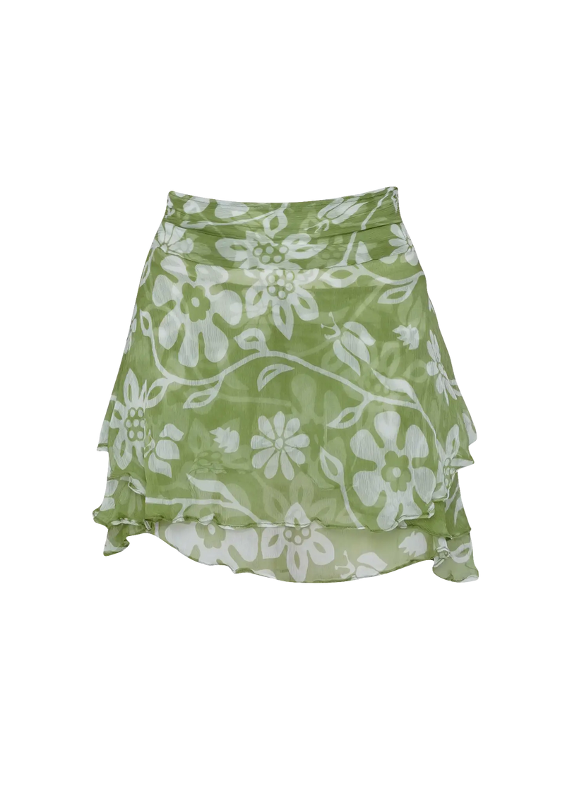 Ruffle Skirt Moss ranacoatelier